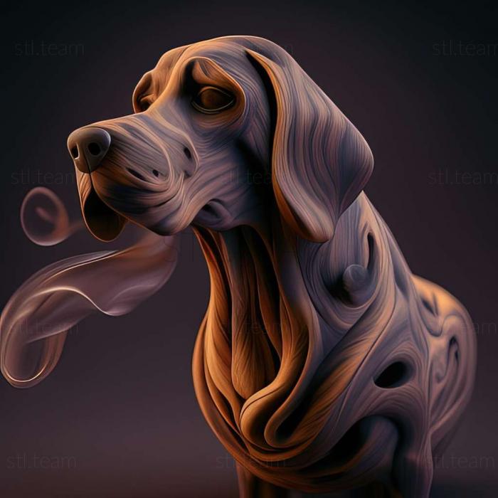 3D model Smoke dog dog (STL)